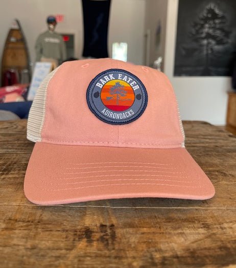 LARIX Wild Sunrise Trucker Hat - Embroidered Snapback Mesh Back (Adjustable)
